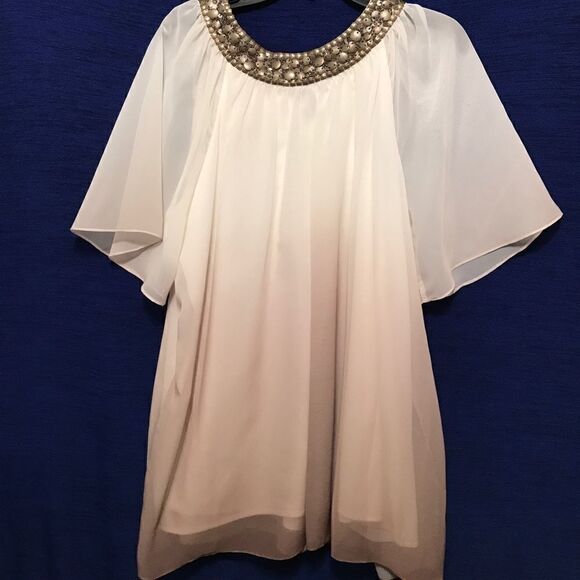 MIDNIGHT Velvet stunning blouse. sz large. - Picture 2 of 4